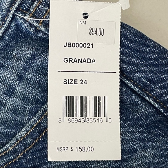 J. BRAND NWT WOMEN’S SACHI MID-RISE CUT OFF DENIM JEAN SHORTS GRANADA 24 25 26 - Picture 6 of 14